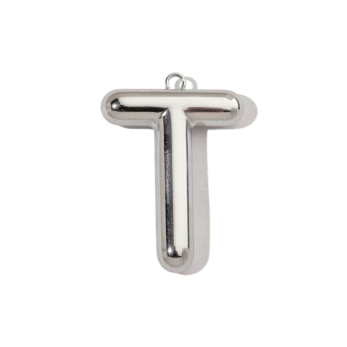 6pcs/pack French Retro Mirror Polish Stainless Steel Capital Letter Charms A-Z Name Necklace Pendant DIY Jewelry