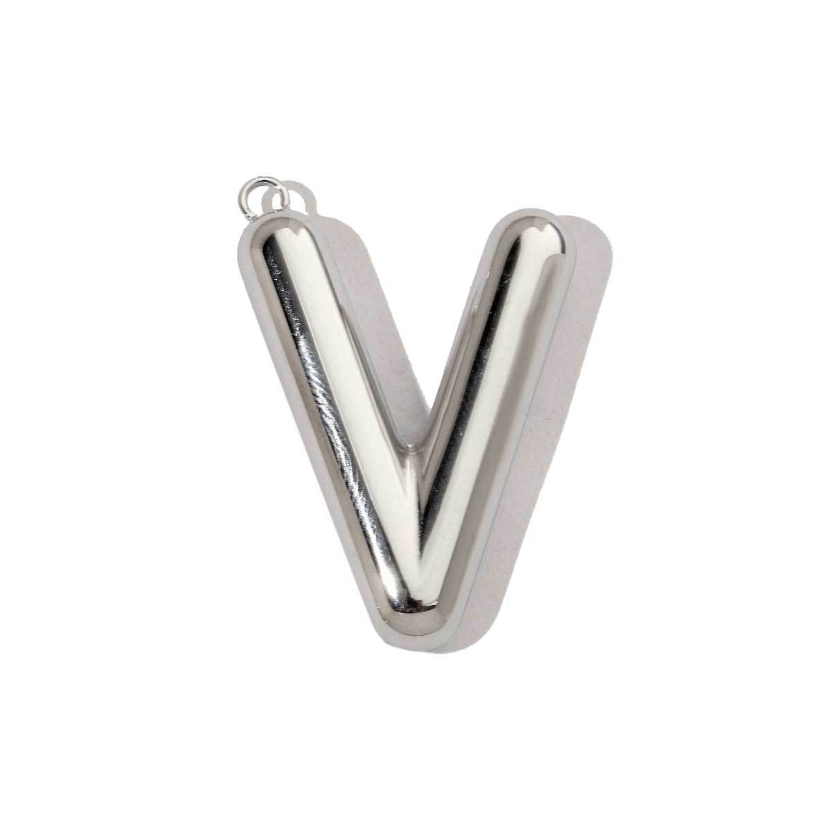 6pcs/pack French Retro Mirror Polish Stainless Steel Capital Letter Charms A-Z Name Necklace Pendant DIY Jewelry