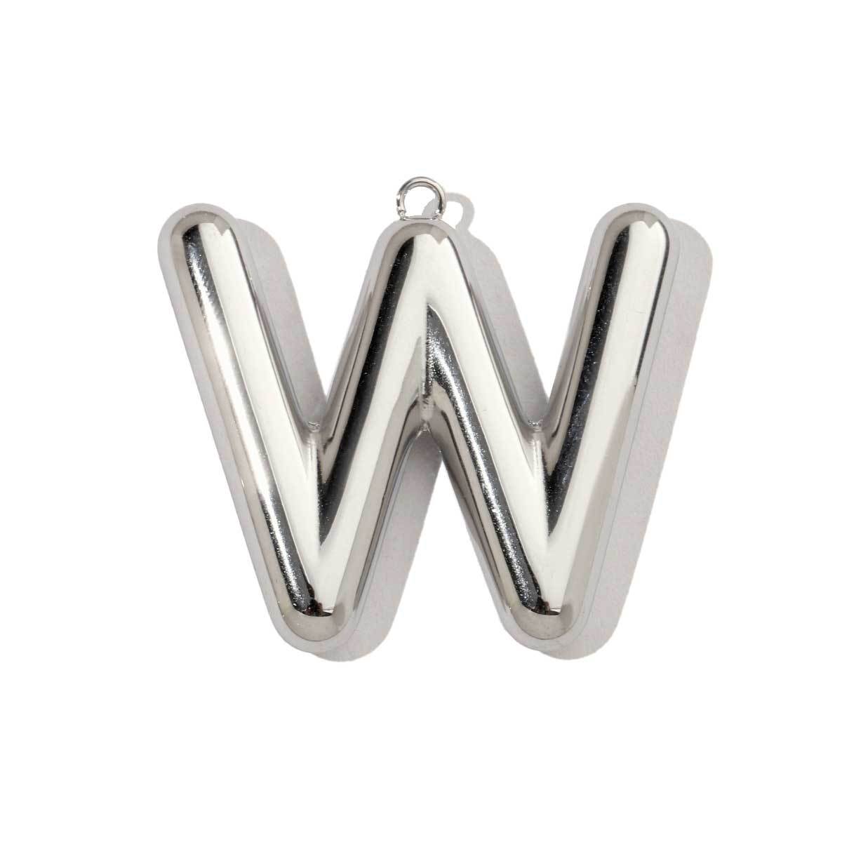 6pcs/pack French Retro Mirror Polish Stainless Steel Capital Letter Charms A-Z Name Necklace Pendant DIY Jewelry