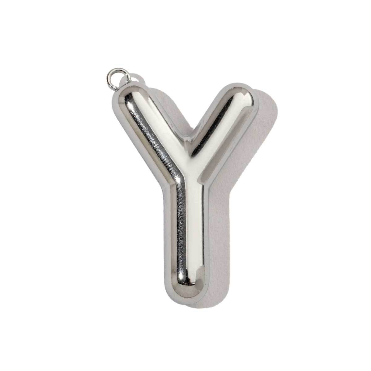 6pcs/pack French Retro Mirror Polish Stainless Steel Capital Letter Charms A-Z Name Necklace Pendant DIY Jewelry