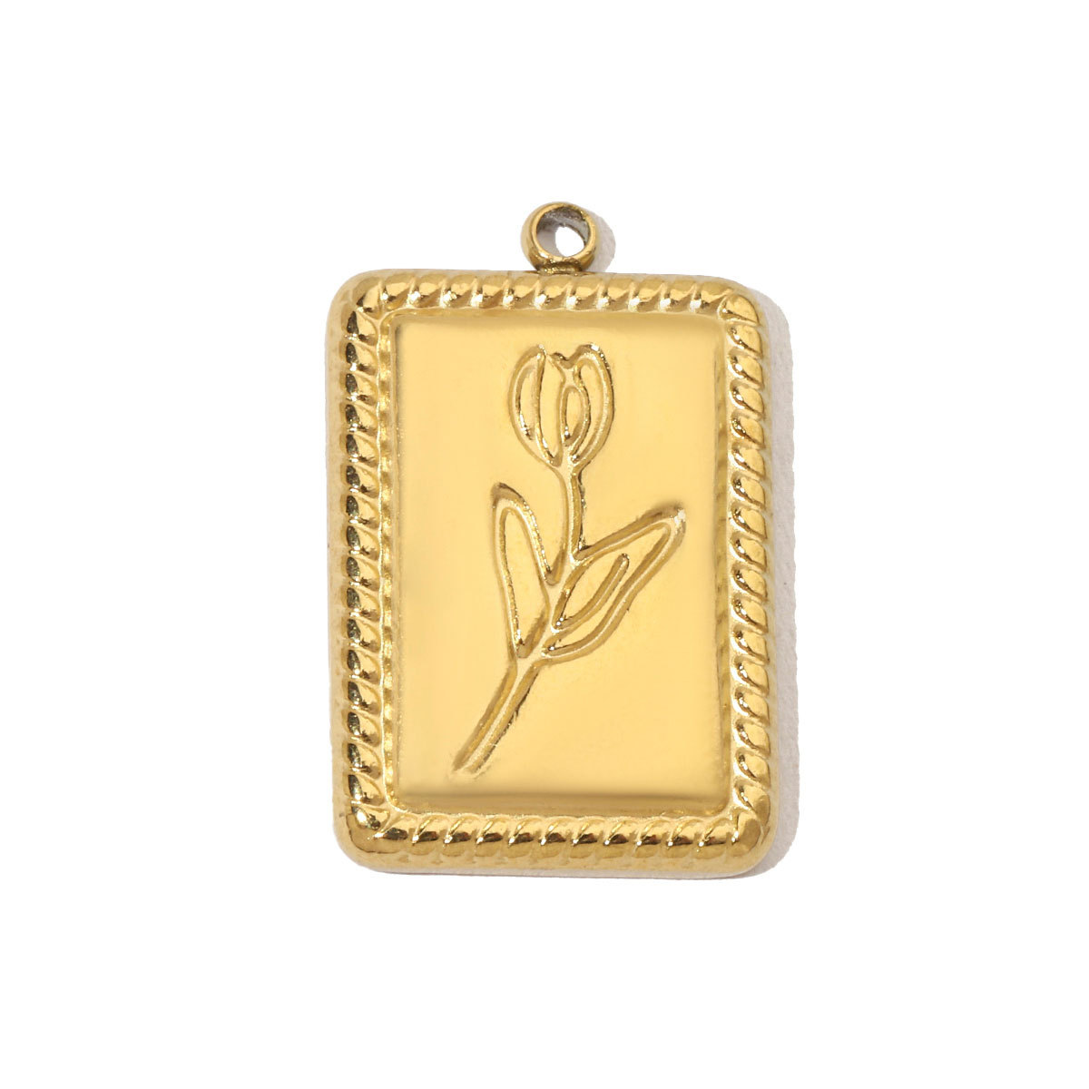 6pcs/pack French Retro Starfish Conch DIY Charms 14K Gold Color Crescent Rose Necklace Pendant For Stainless Steel Jewelry Making