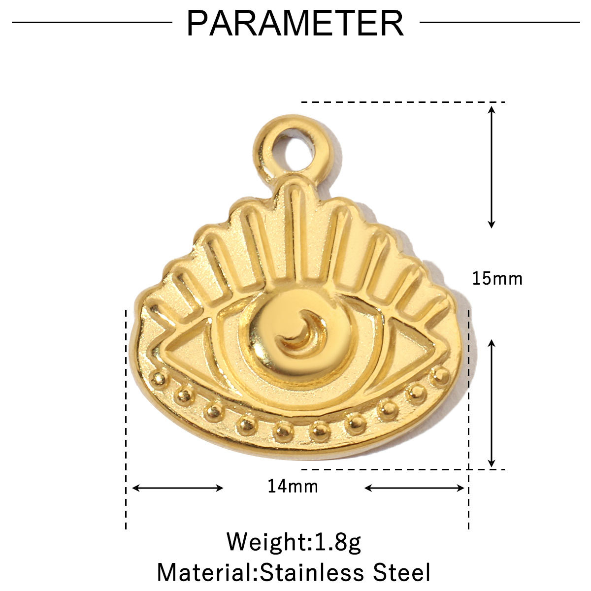 6pcs/pack French Retro Starfish Conch DIY Charms 14K Gold Plated Crescent Rose Necklace Pendant For Stainless Steel Jewelry Making