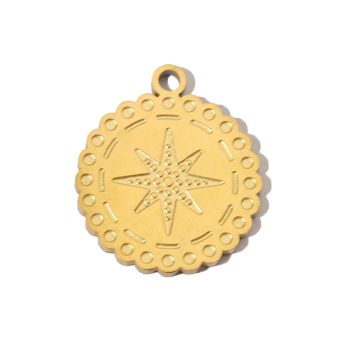 6pcs/pack Retro Life Tree Gourd DIY Bracelets Charms Gourd Evil Eye Sun Star Neaclace Pendant Female Stainless Steel 14K Gold Color Earrings Making Jewelry