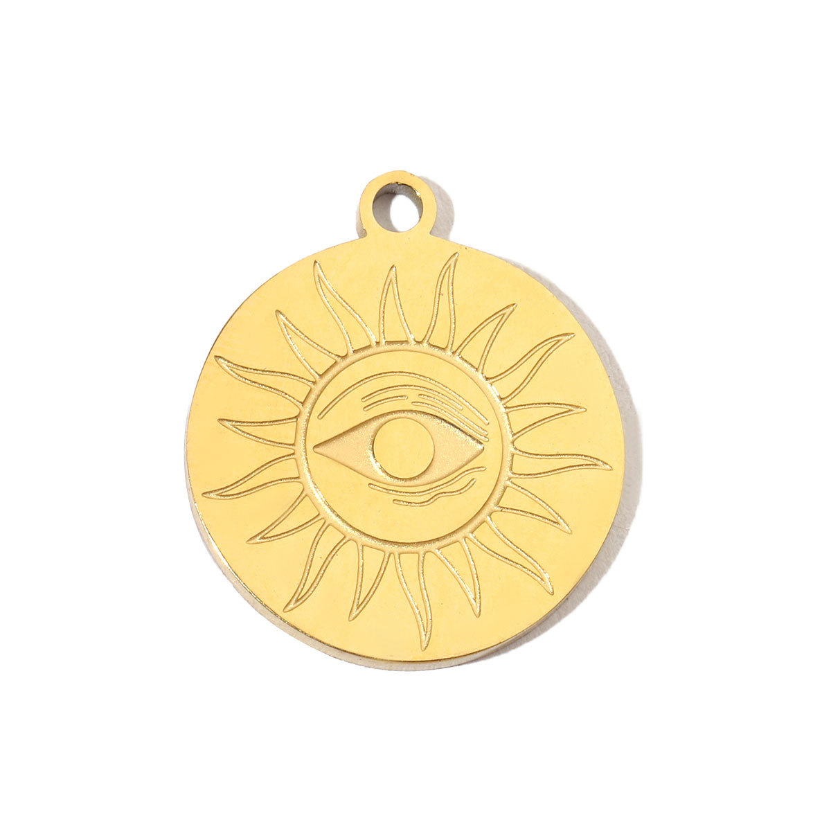 6pcs/pack Retro Life Tree Gourd DIY Bracelets Charms Gourd Evil Eye Sun Star Neaclace Pendant Female Stainless Steel 14K Gold Color Earrings Making Jewelry