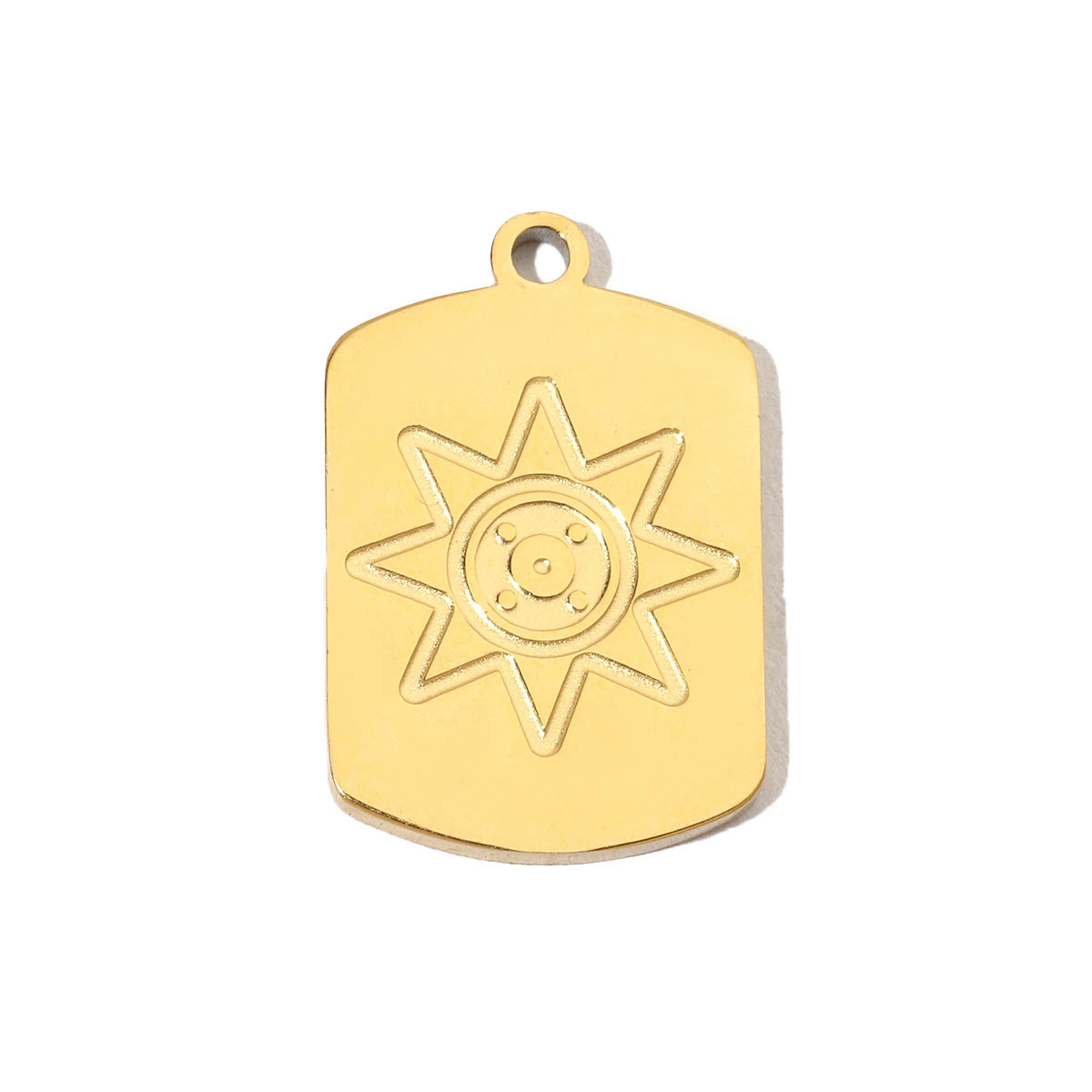 6pcs/pack Retro Life Tree Gourd DIY Bracelets Charms Gourd Evil Eye Sun Star Neaclace Pendant Female Stainless Steel 14K Gold Color Earrings Making Jewelry