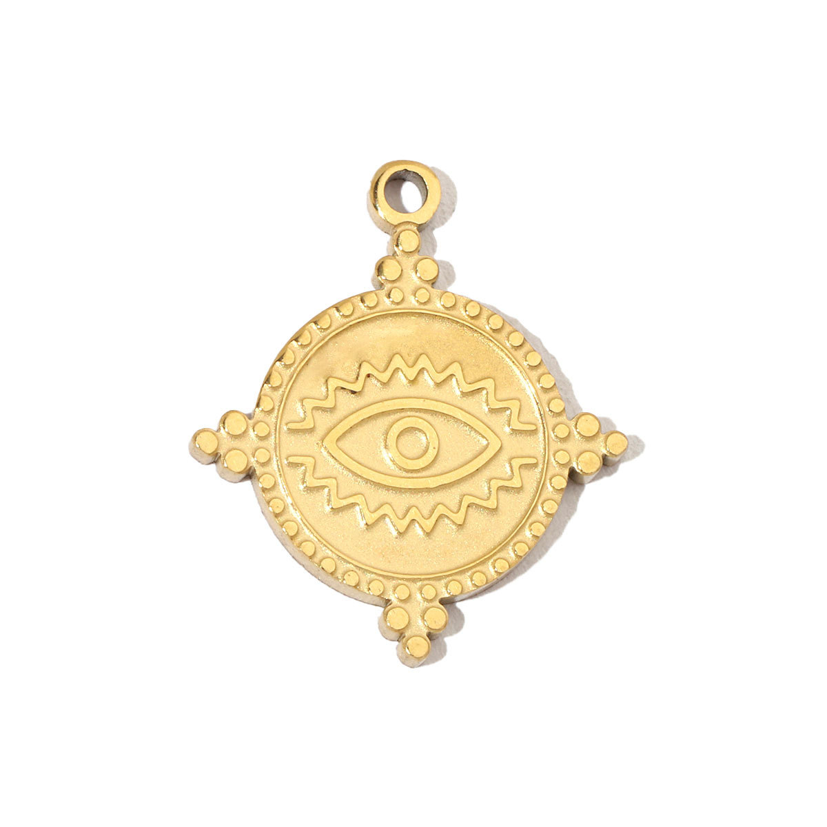 6pcs/pack Retro Life Tree Gourd DIY Bracelets Charms Gourd Evil Eye Sun Star Neaclace Pendant Female Stainless Steel 14K Gold Plated Earrings Making Jewelry
