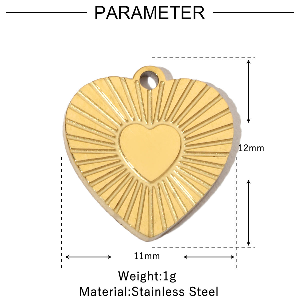 6pcs/pack Stainless Steel 14K Gold Plated Retro Love Mom Heart DIY Charms Lock Eye Neaclace Pendant Female Jewelry Wholesale