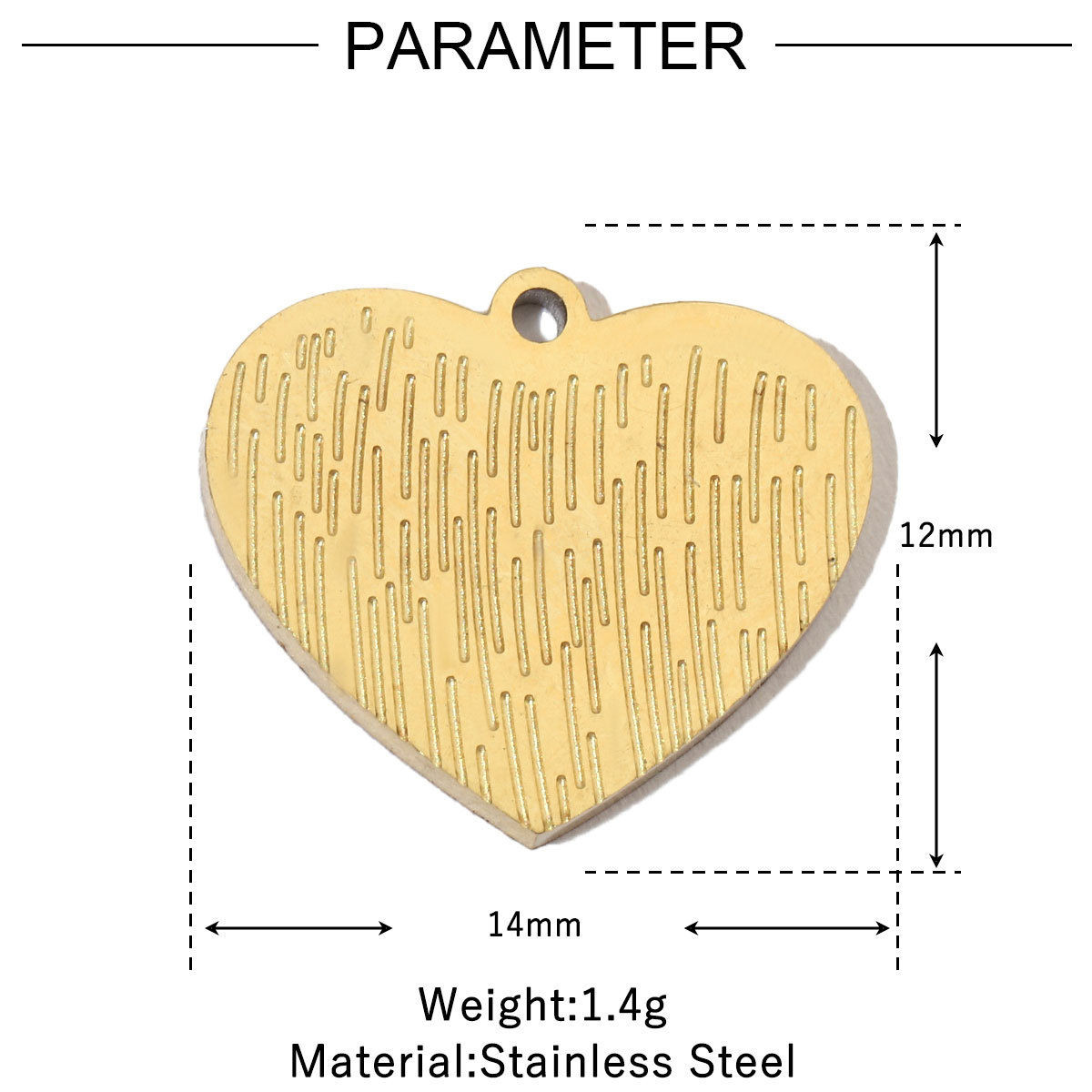 6pcs/pack Stainless Steel 14K Gold Plated Retro Love Mom Heart DIY Charms Lock Eye Neaclace Pendant Female Jewelry Wholesale