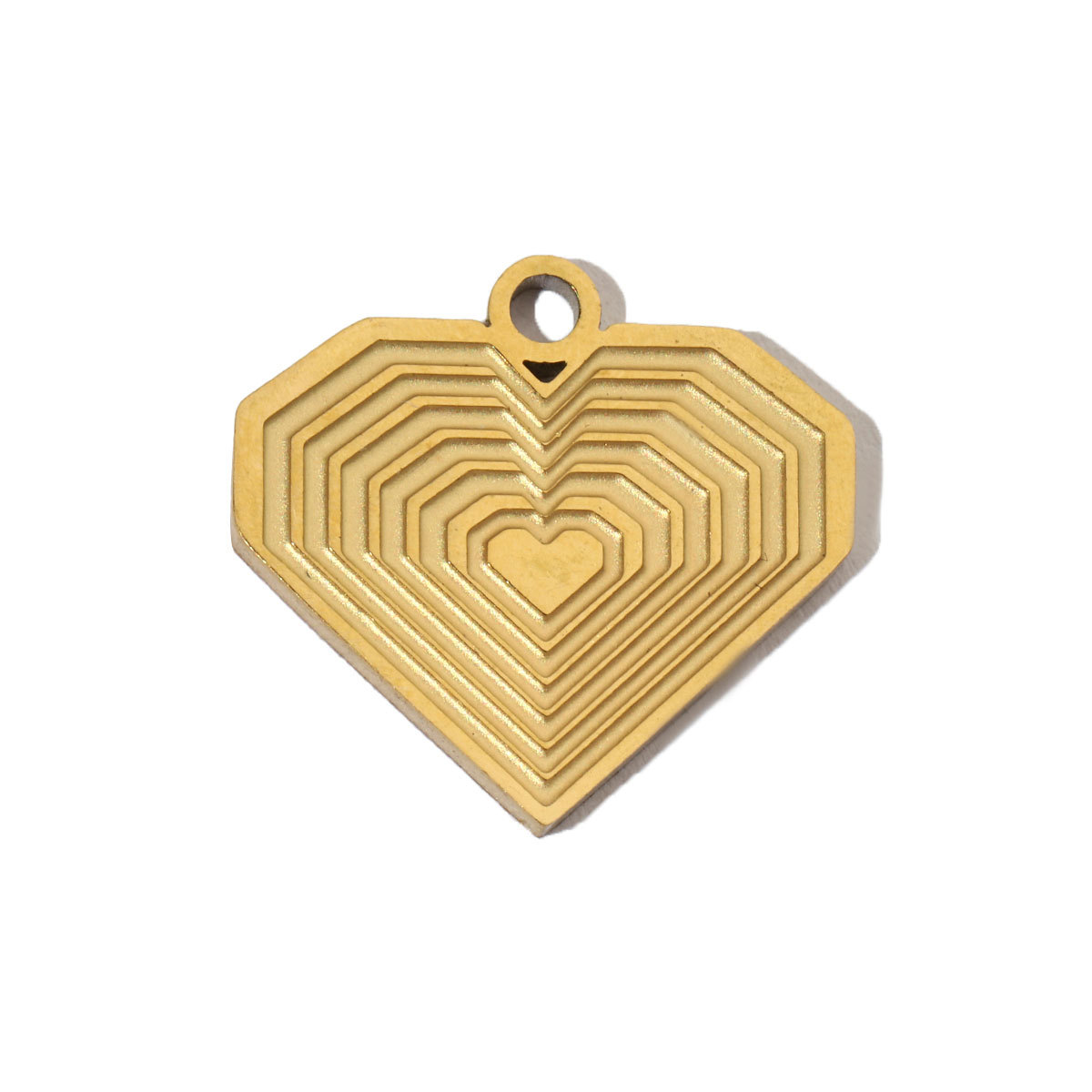 6pcs/pack Stainless Steel 14K Gold Plated Retro Love Mom Heart DIY Charms Lock Eye Neaclace Pendant Female Jewelry Wholesale
