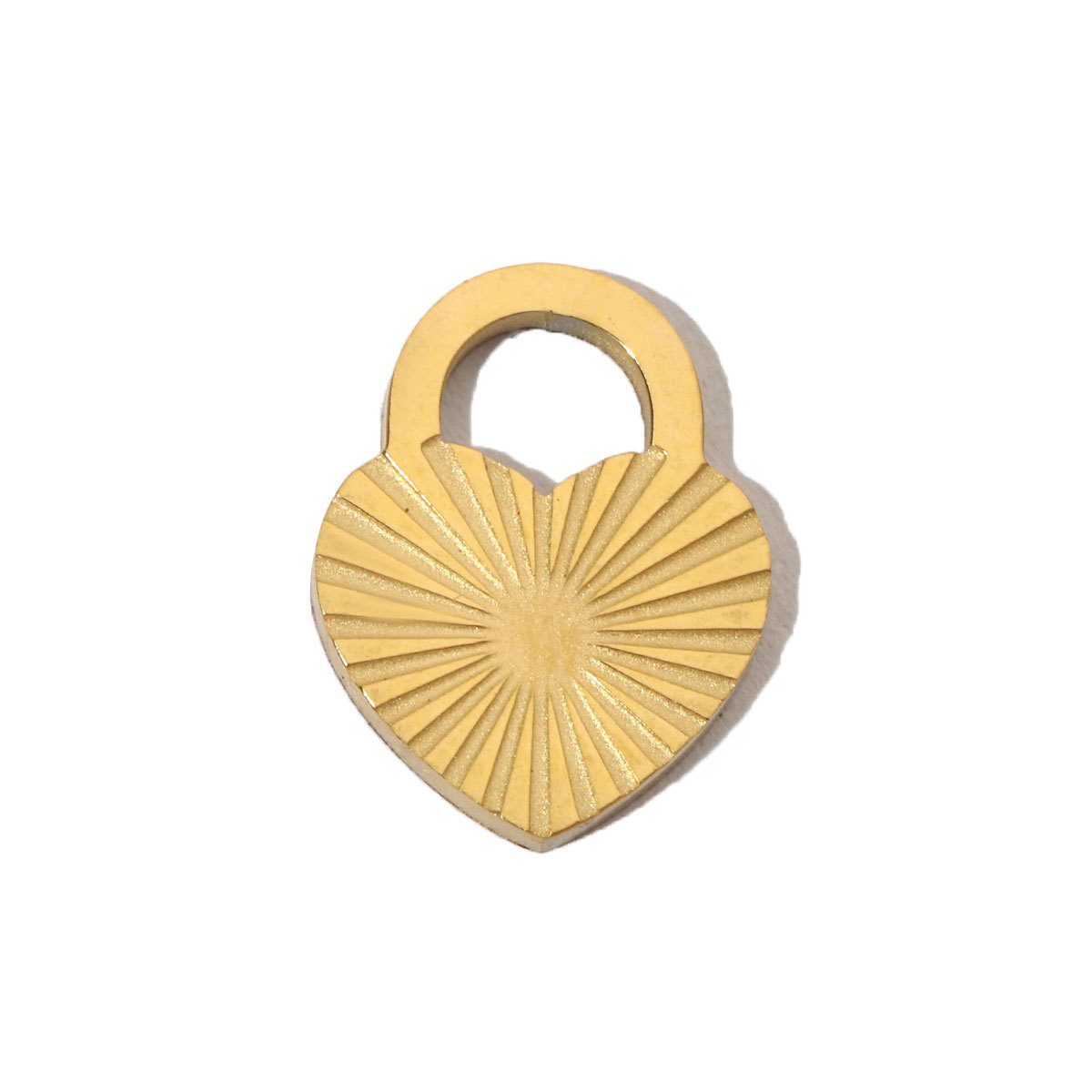 6pcs/pack Stainless Steel 14K Gold Plated Retro Love Mom Heart DIY Charms Lock Eye Neaclace Pendant Female Jewelry Wholesale