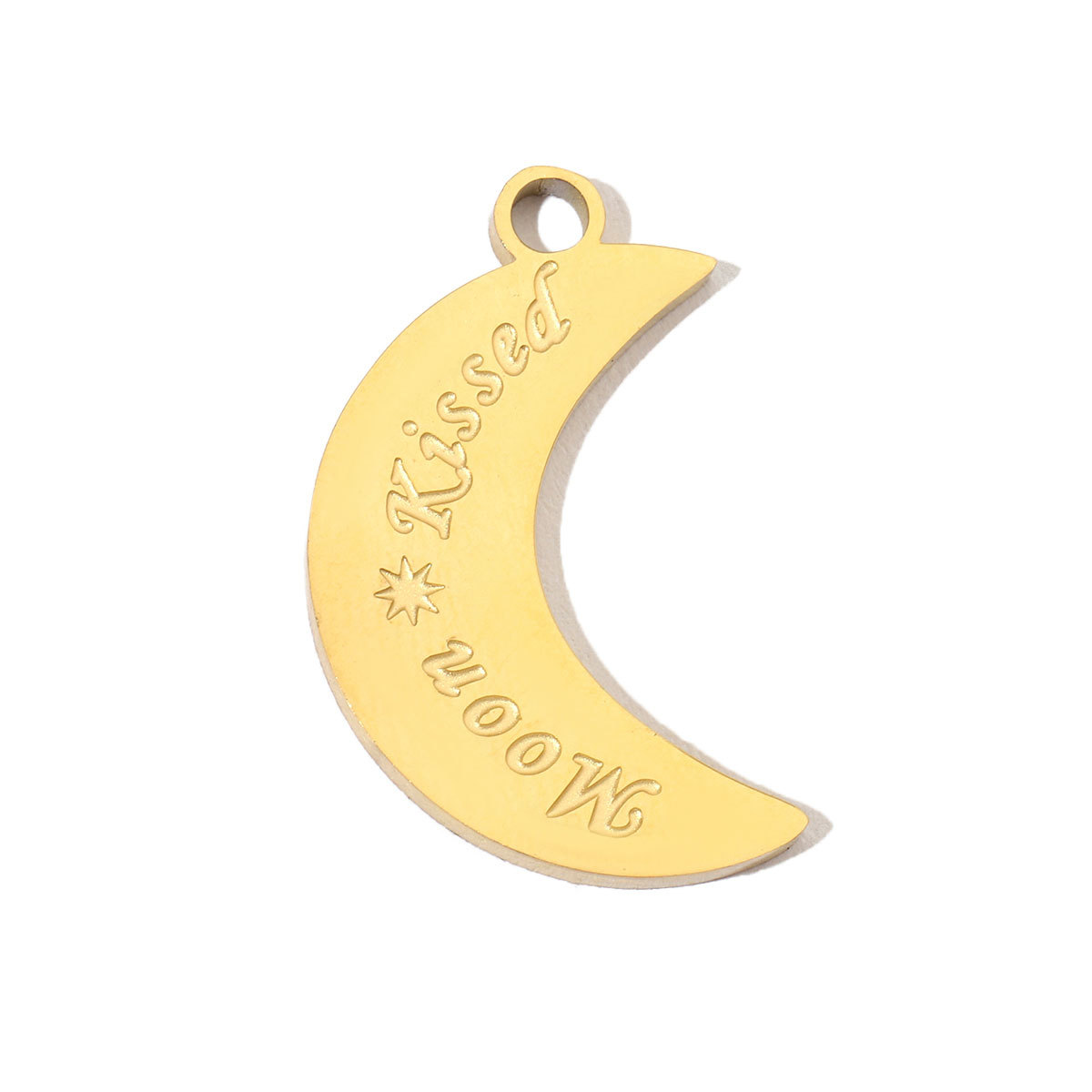 6pcs/pack Stainless Steel 14K Gold Plated Retro Love Mom Heart DIY Charms Lock Eye Neaclace Pendant Female Jewelry Wholesale