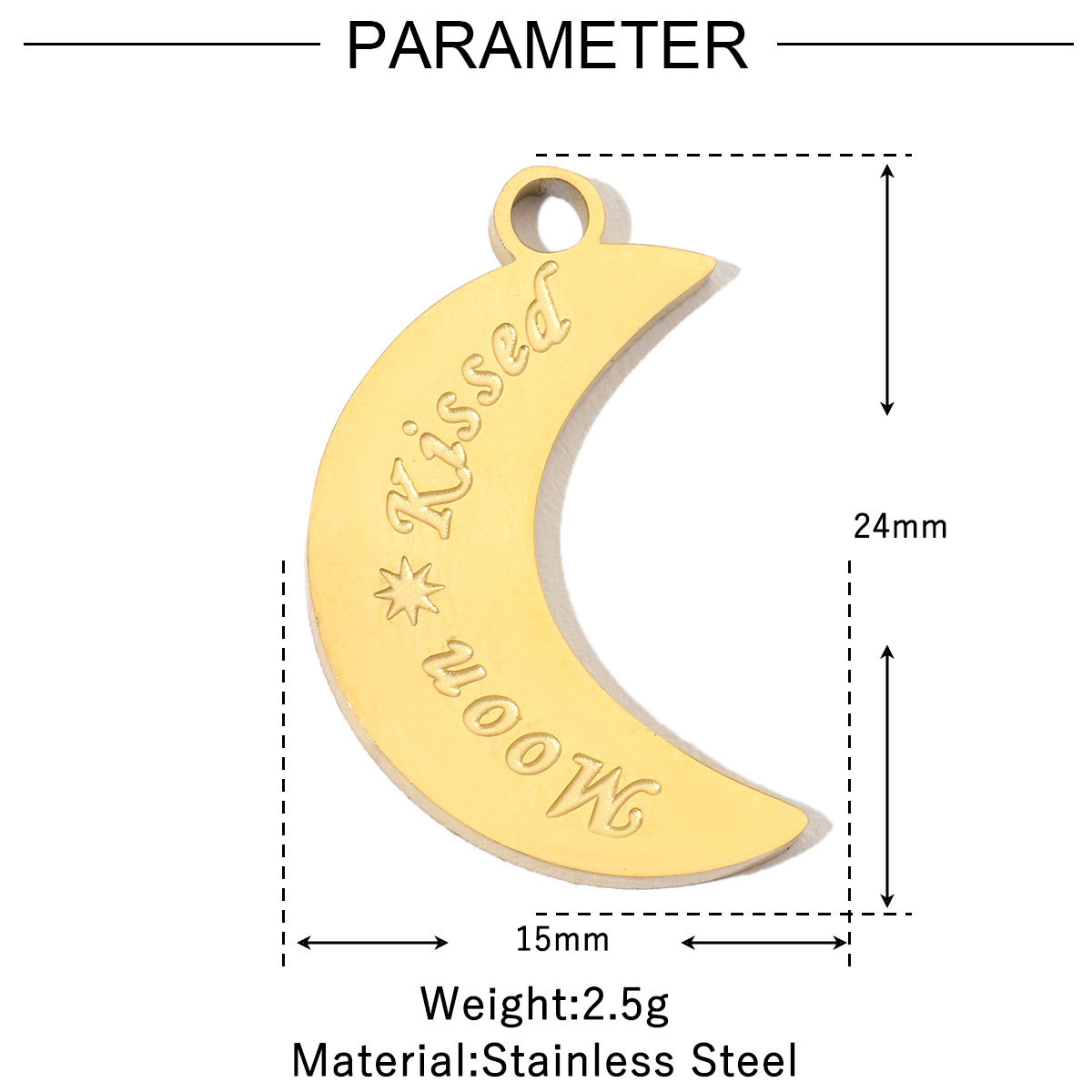 6pcs/pack Stainless Steel 14K Gold Plated Retro Love Mom Heart DIY Charms Lock Eye Neaclace Pendant Female Jewelry Wholesale