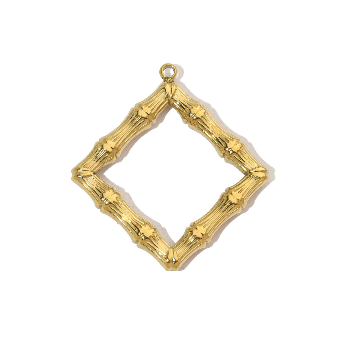 6pcs/pack Retro Wreath Love DIY Charms Clover Pentagram Neaclace Pendant For Women Stainless Steel Gold Plated Jewelry Making