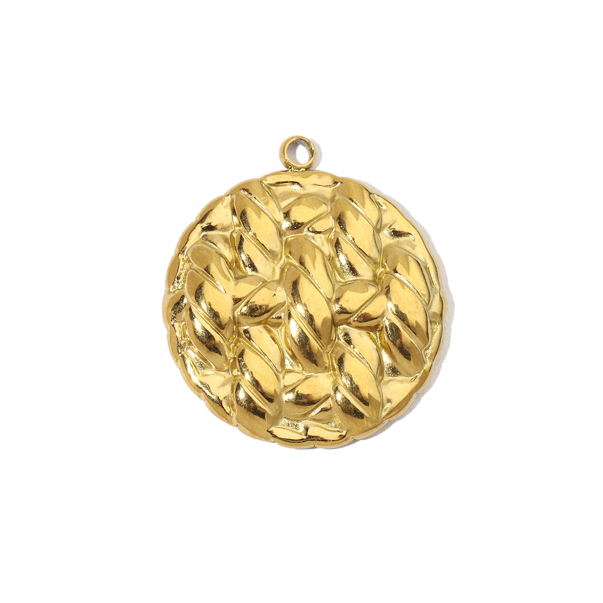 6pcs/pack Retro Wreath Love DIY Charms Clover Pentagram Neaclace Pendant For Women Stainless Steel Gold Plated Jewelry Making