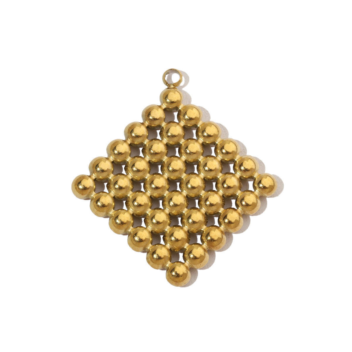 6pcs/pack Retro Wreath Love DIY Charms Clover Pentagram Neaclace Pendant For Women Stainless Steel Gold Plated Jewelry Making