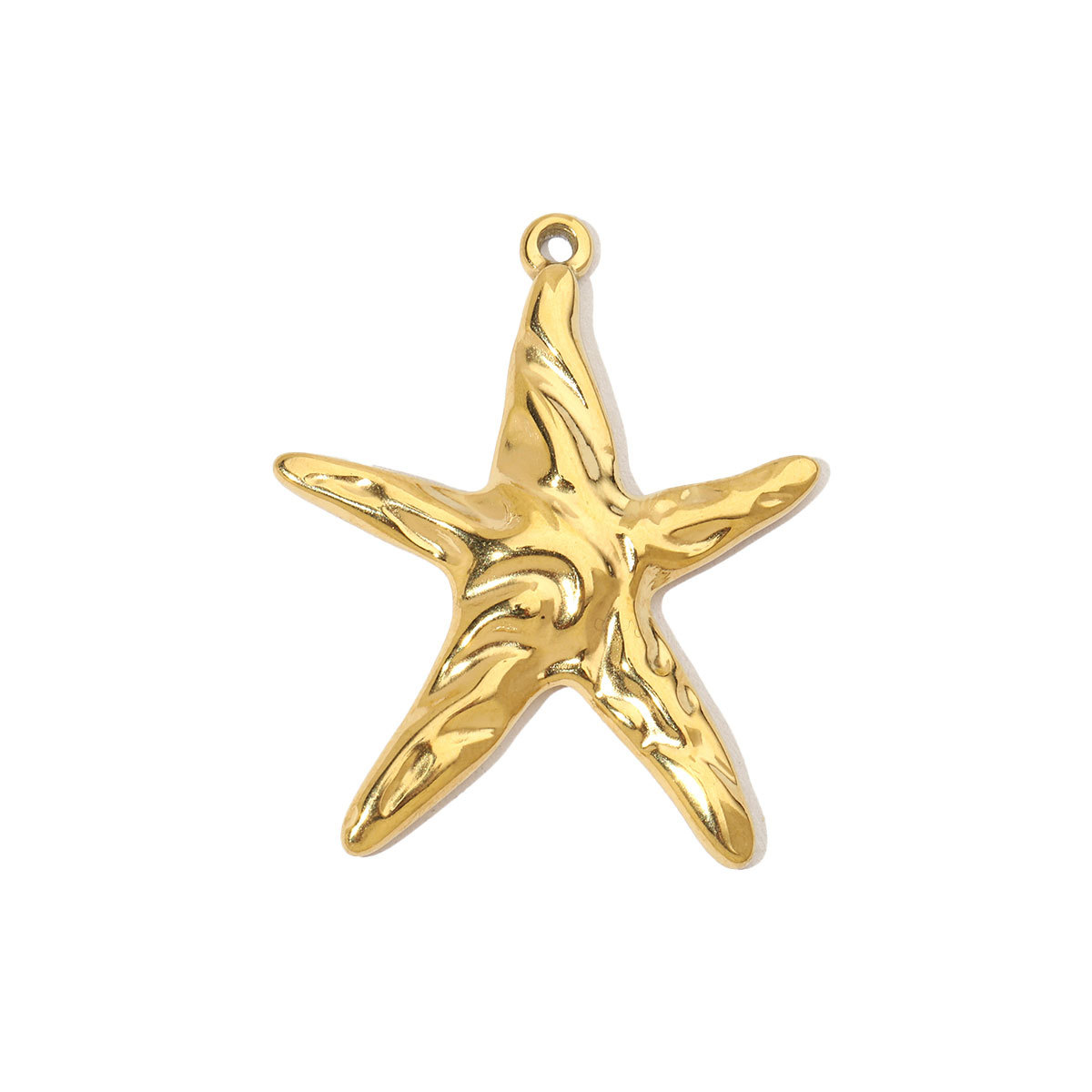6pcs/pack Retro Wreath Love DIY Charms Clover Pentagram Neaclace Pendant For Women Stainless Steel Gold Plated Jewelry Making