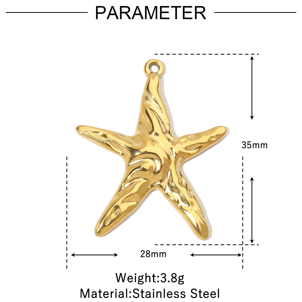6pcs/pack Retro Wreath Love DIY Charms Clover Pentagram Neaclace Pendant For Women Stainless Steel Gold Plated Jewelry Making