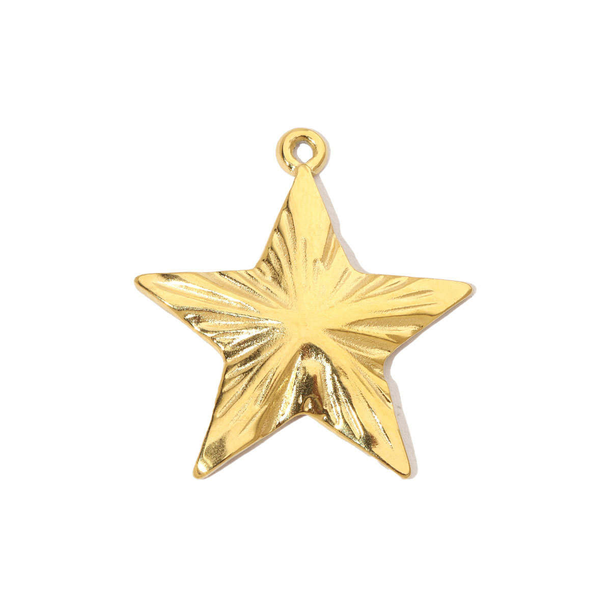 6pcs/pack Retro Wreath Love DIY Charms Clover Pentagram Neaclace Pendant For Women Stainless Steel Gold Plated Jewelry Making