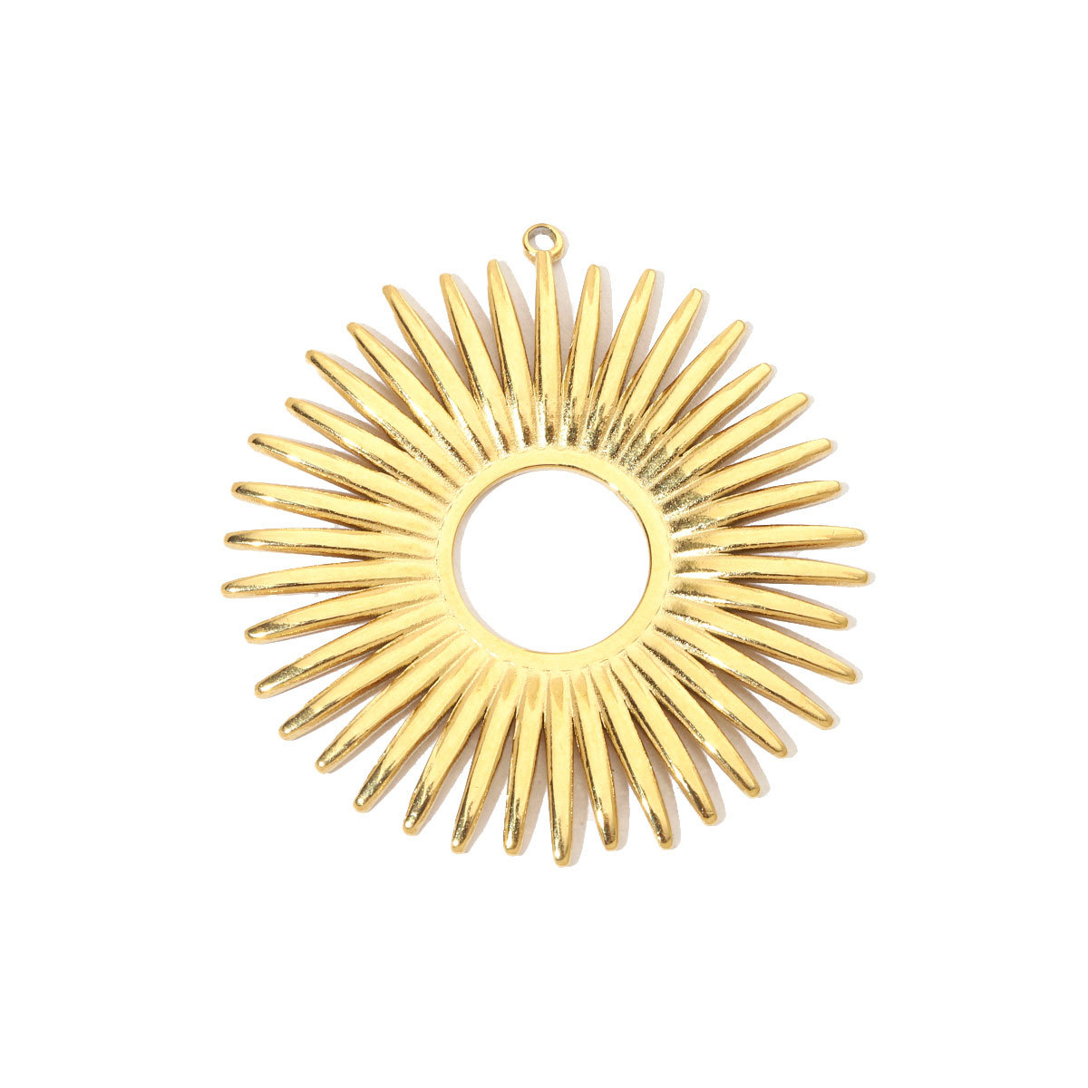 6pcs/pack Retro Wreath Love DIY Charms Clover Pentagram Neaclace Pendant For Women Stainless Steel Gold Plated Jewelry Making