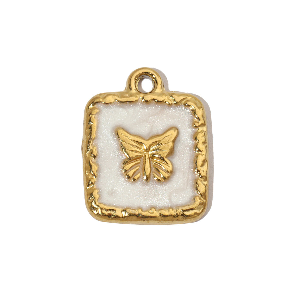6pcs/pack Enamel Evil Eye Crab Butterfly Dog DIY Charms Women Stainless Steel Gold Plated Palm Tree Snake Neaclace Pendant Wholesale Jewelry Making