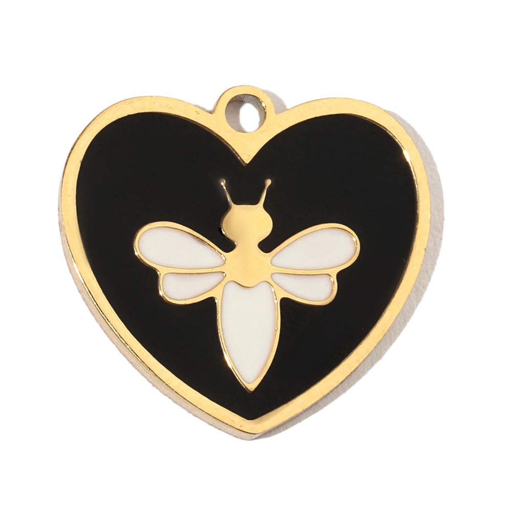 6pcs/pack Enamel Evil Eye Crab Butterfly Dog DIY Charms Women Stainless Steel Gold Plated Palm Tree Snake Neaclace Pendant Wholesale Jewelry Making