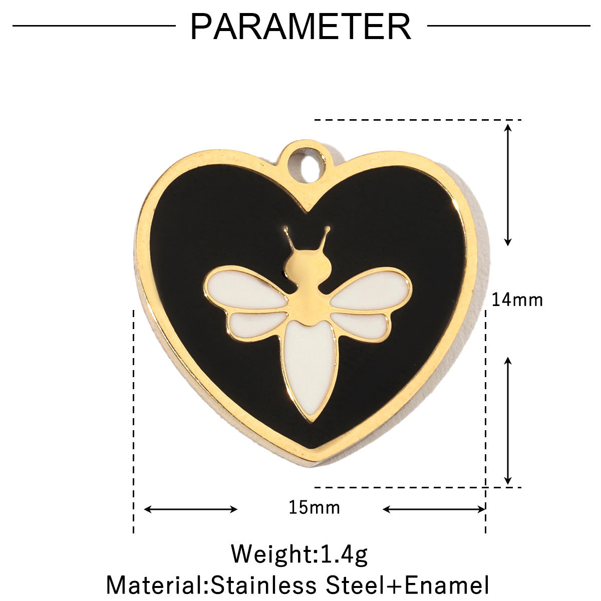 6pcs/pack Enamel Evil Eye Crab Butterfly Dog DIY Charms Women Stainless Steel Gold Plated Palm Tree Snake Neaclace Pendant Wholesale Jewelry Making