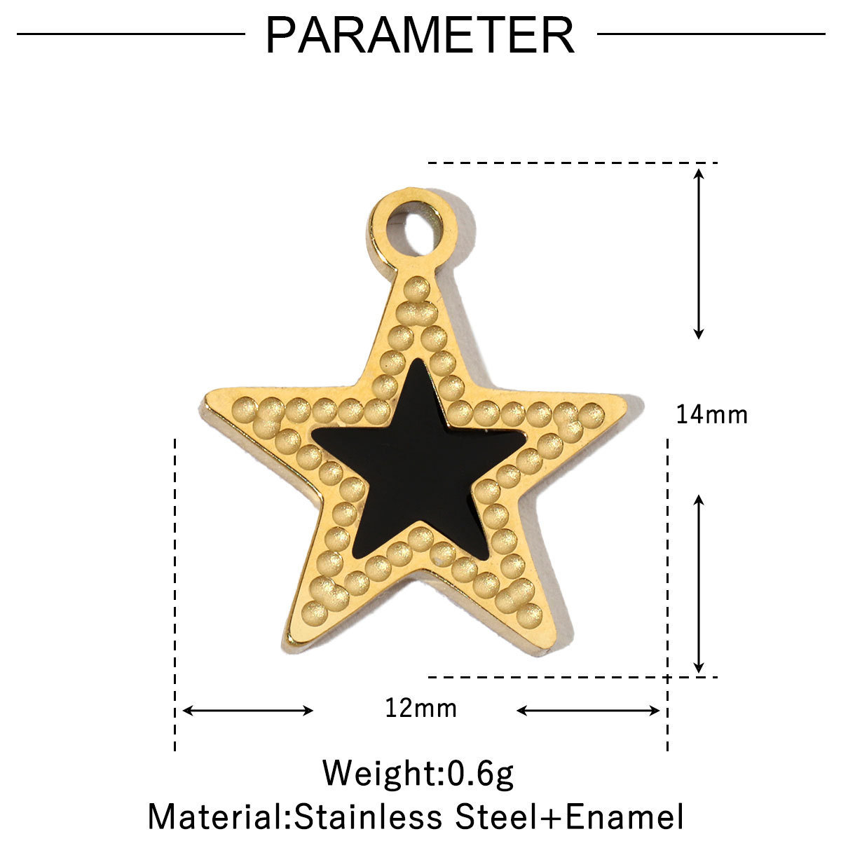 6pcs/pack Enamel Evil Eye Crab Butterfly Dog DIY Charms Women Stainless Steel Gold Plated Palm Tree Snake Neaclace Pendant Wholesale Jewelry Making