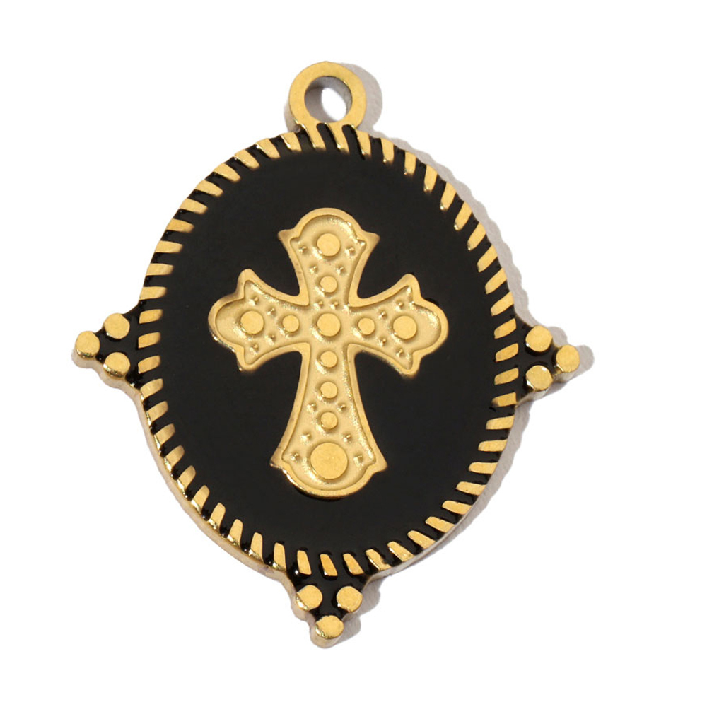 6pcs/pack Enamel Evil Eye Crab Butterfly Dog DIY Charms Women Stainless Steel Gold Plated Palm Tree Snake Neaclace Pendant Wholesale Jewelry Making