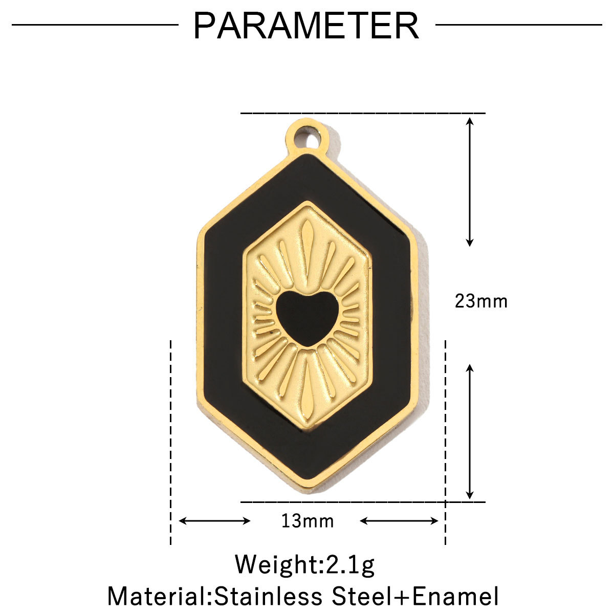 6pcs/pack Enamel Elephant Hamsa Hand Stainless Steel DIY Charms Women Heart Sun Shell Turtle Bee Neaclace Pendant Jewelry Making