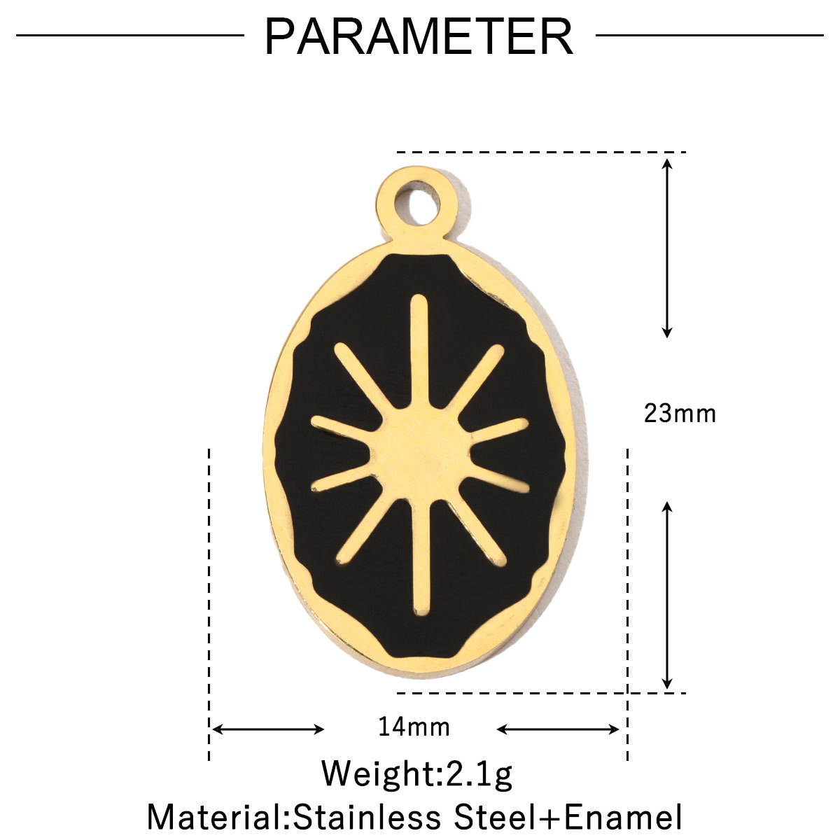6pcs/pack Enamel Elephant Hamsa Hand Stainless Steel DIY Charms Women Heart Sun Shell Turtle Bee Neaclace Pendant Jewelry Making