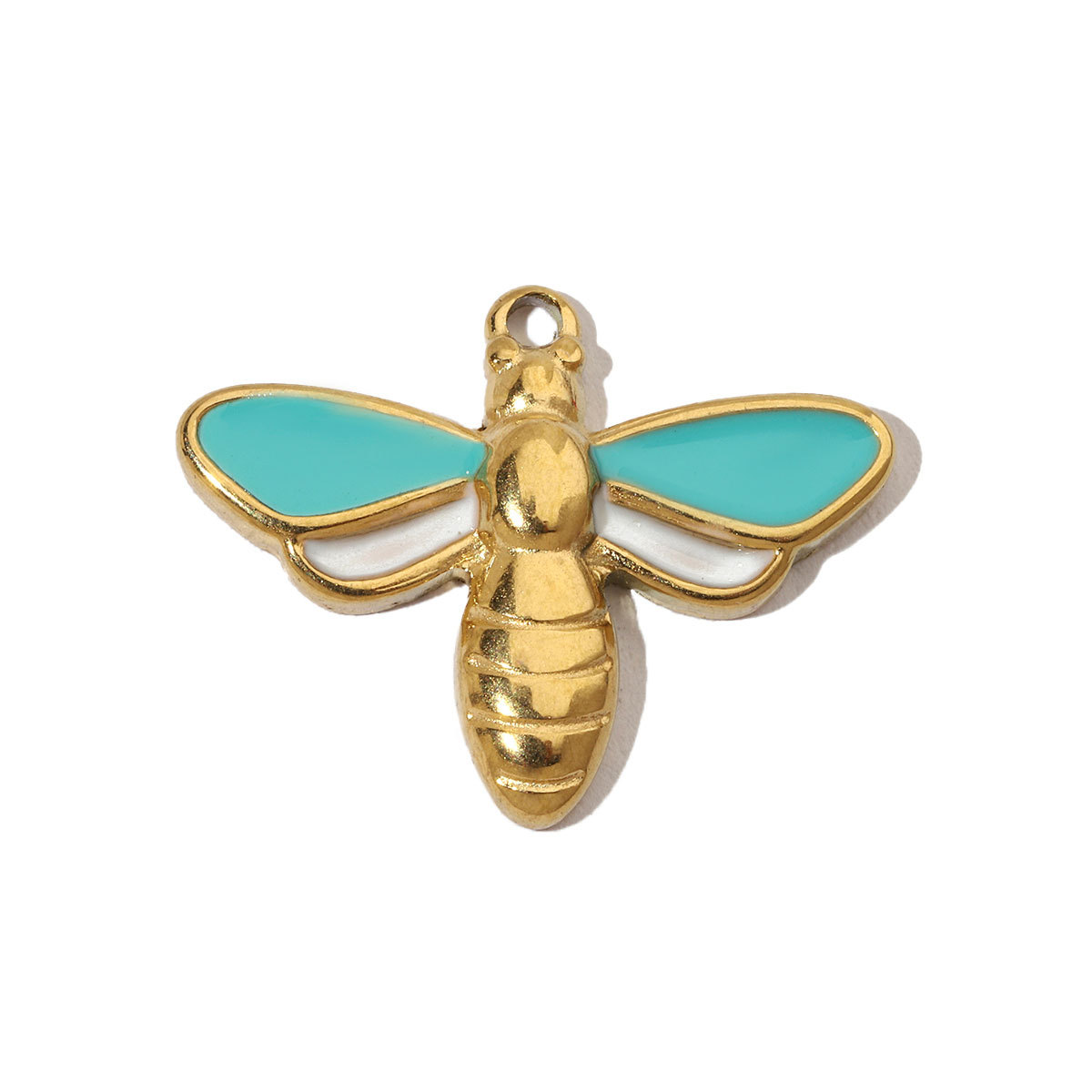 6pcs/pack Enamel Elephant Hamsa Hand Stainless Steel DIY Charms Women Heart Sun Shell Turtle Bee Neaclace Pendant Jewelry Making