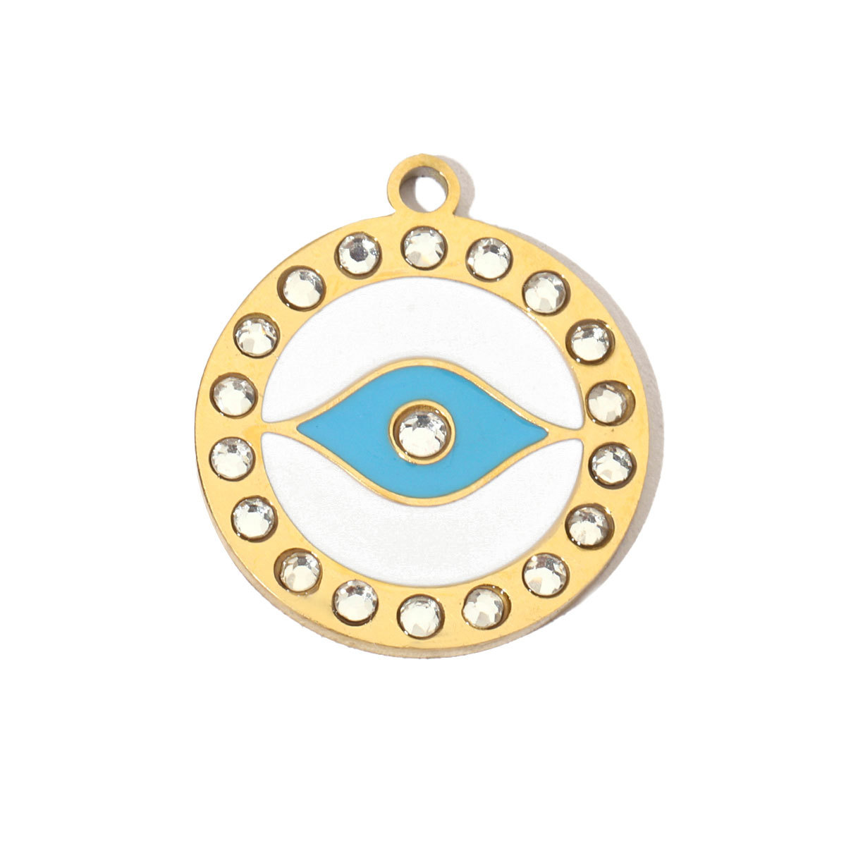 6pcs/pack Enamel Elephant Hamsa Hand Stainless Steel DIY Charms Women Heart Sun Shell Turtle Bee Neaclace Pendant Jewelry Making
