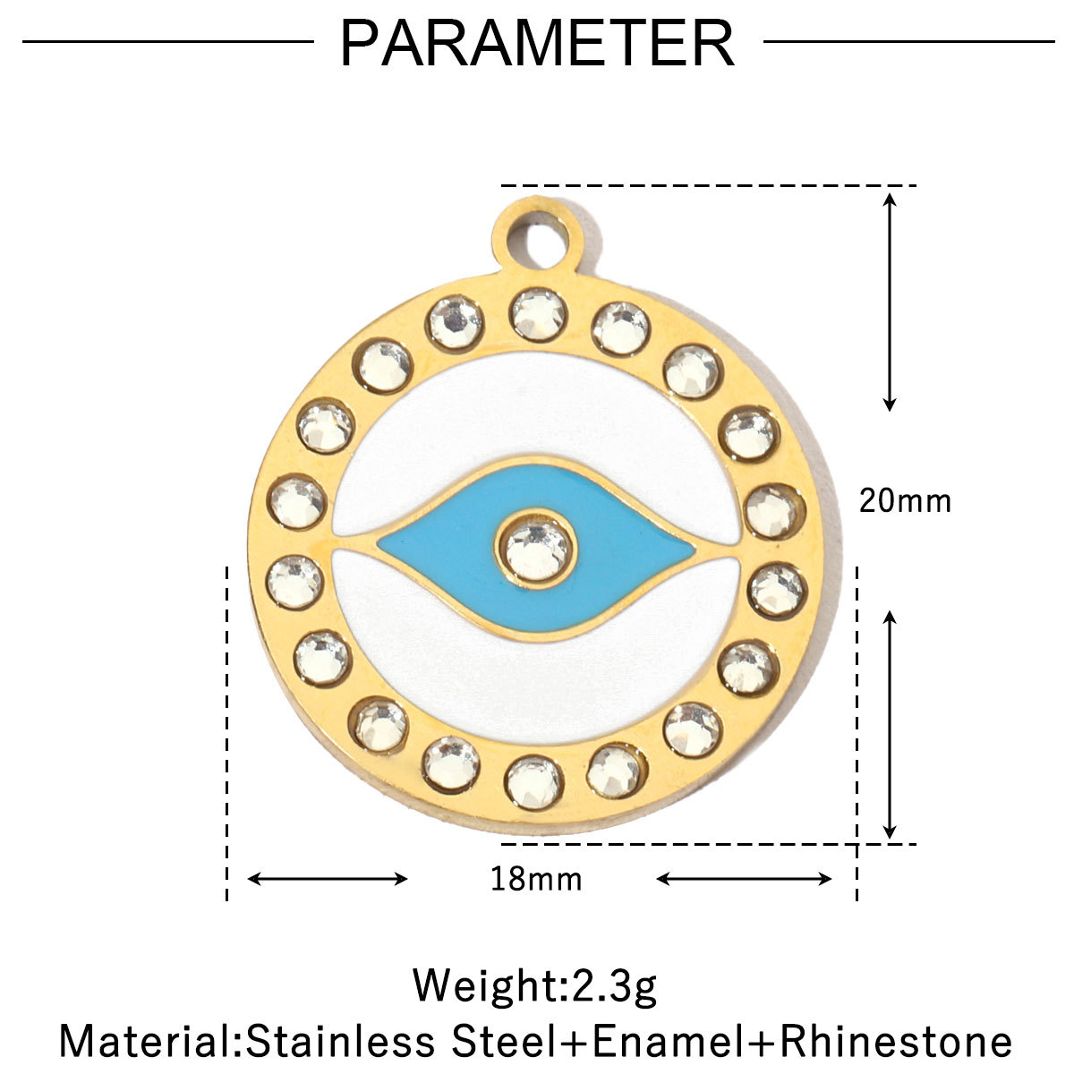 6pcs/pack Enamel Elephant Hamsa Hand Stainless Steel DIY Charms Women Heart Sun Shell Turtle Bee Neaclace Pendant Jewelry Making