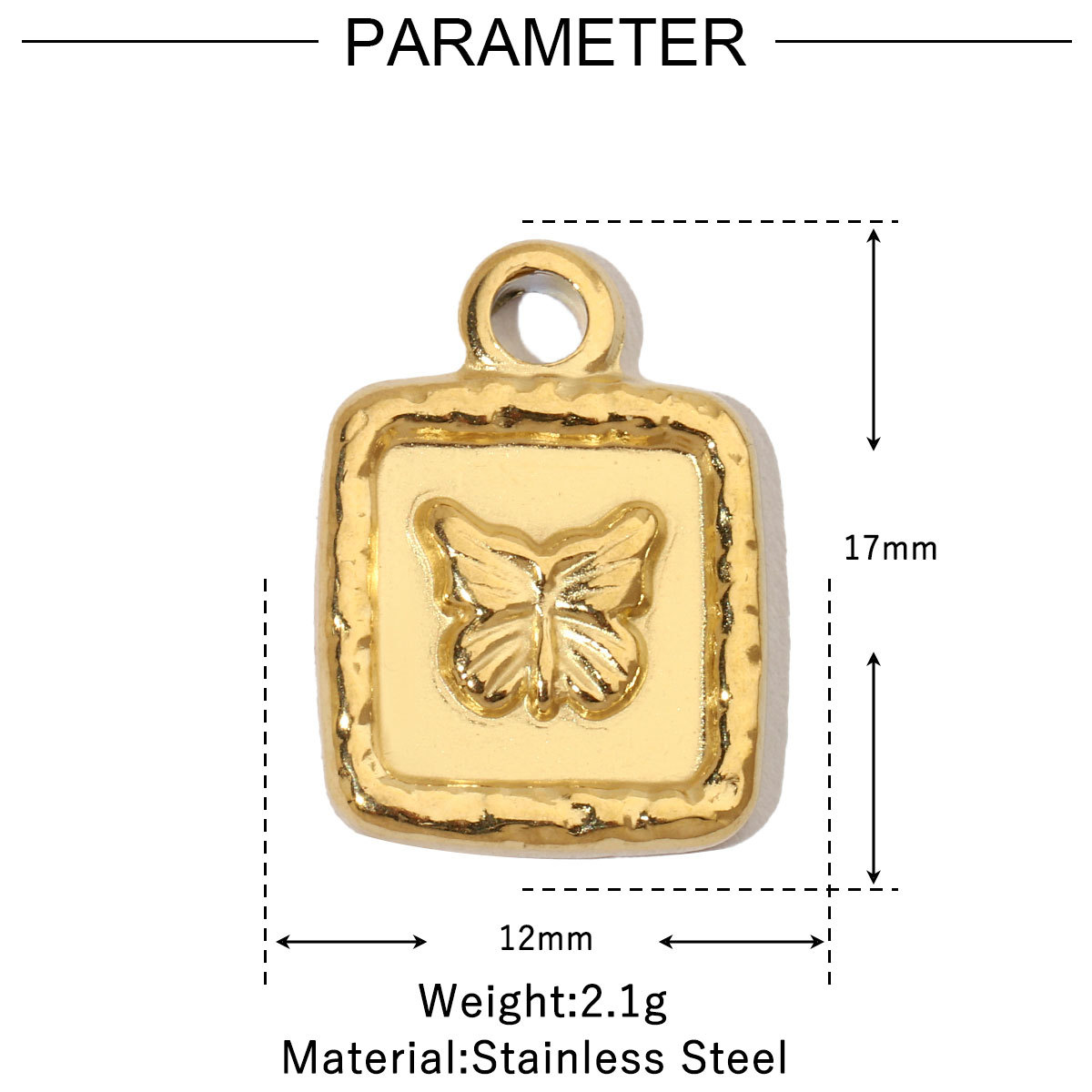 6pcs/pack Enamel Evil Eye Crab Butterfly Dog DIY Charms Women Stainless Steel Gold Plated Palm Tree Snake Neaclace Pendant Wholesale Jewelry Making