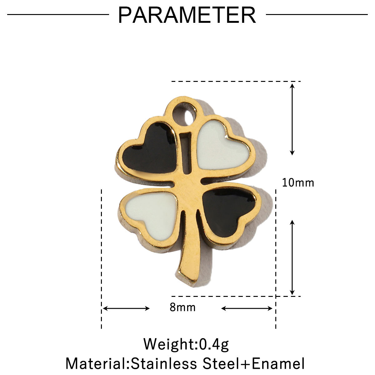6pcs/pack Colorful Enamel Flower Fish Stainless Steel DIY Charms Angel Dolphin Female Neaclace Pendant Jewelry Wholesale