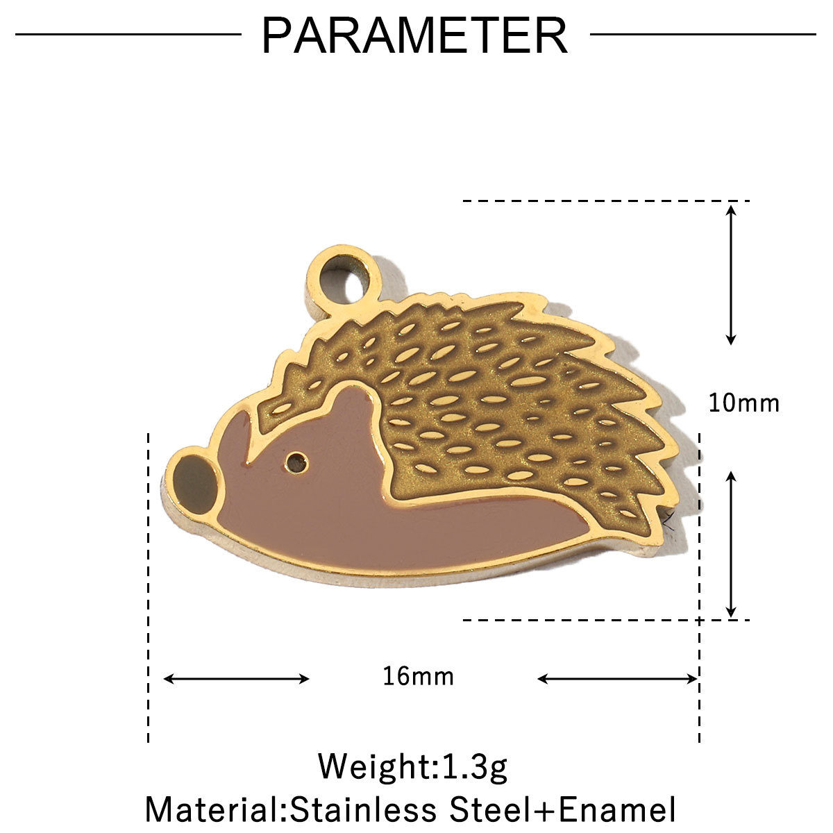 6pcs/pack Colorful Enamel Flower Fish Stainless Steel DIY Charms Angel Dolphin Female Neaclace Pendant Jewelry Wholesale