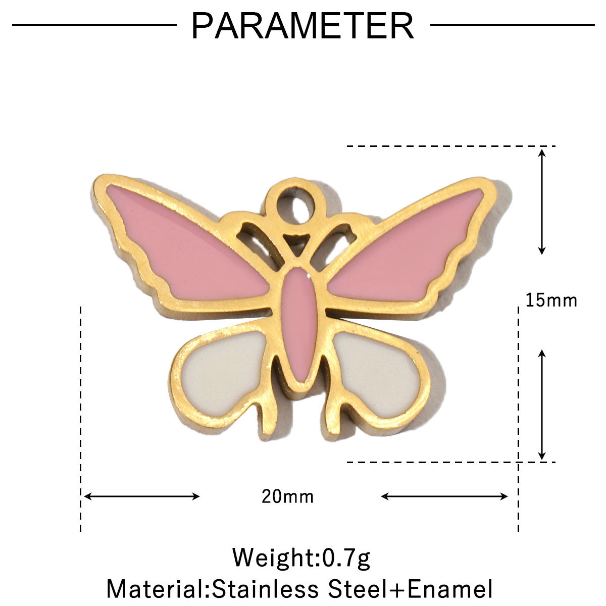 6pcs/pack Colorful Enamel Flower Fish Stainless Steel DIY Charms Angel Dolphin Female Neaclace Pendant Jewelry Wholesale