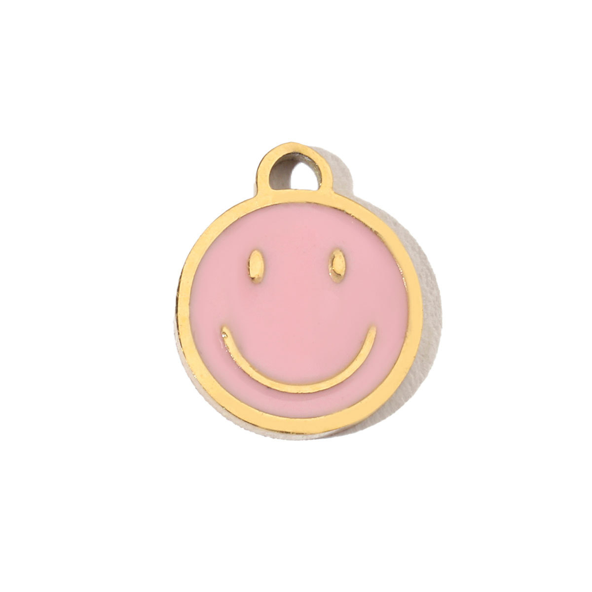 6pcs/pack Enamel Heart Fish Bear  DIY Earrings Charms Female Knot Musical Note Neaclace Pendant Stainless Steel Gold Plated Jewelry