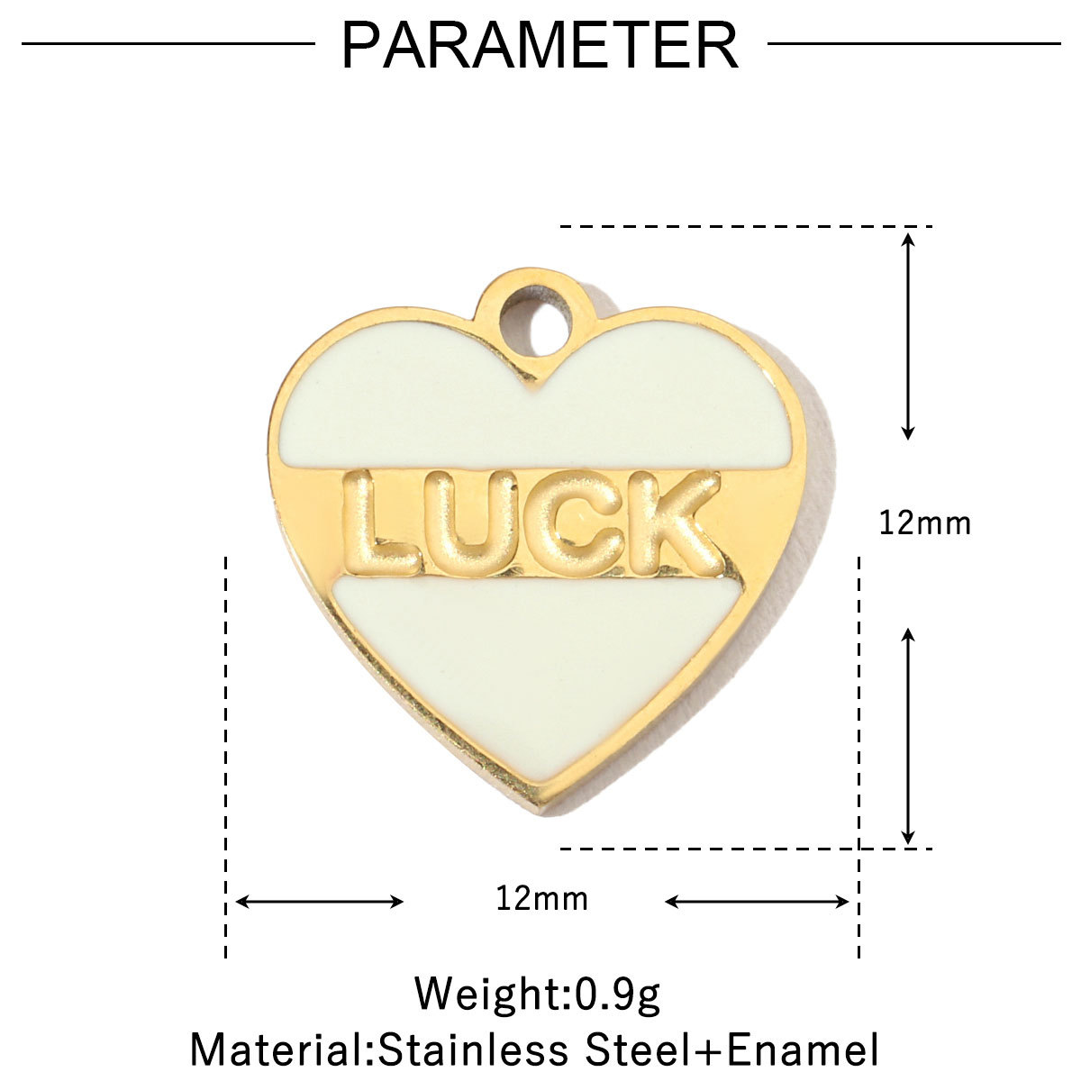 6pcs/pack Enamel Heart Fish Bear  DIY Earrings Charms Female Knot Musical Note Neaclace Pendant Stainless Steel Gold Plated Jewelry