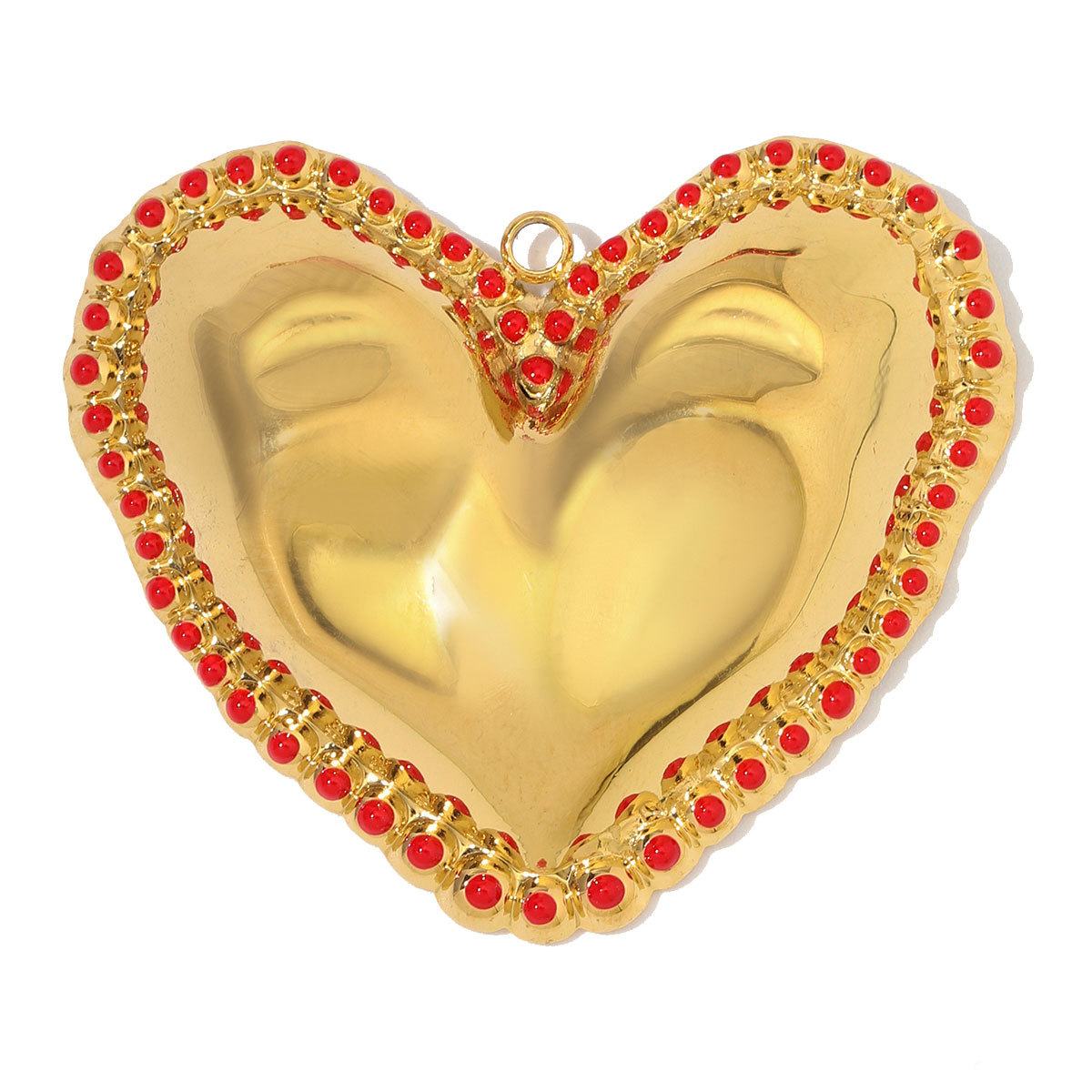6pcs/Lot Big Stainless Steel Resin Vintage Heart DIY Charms Enamel Rose Flower Necklace Pendants Woman Love Jewelry Wholesale