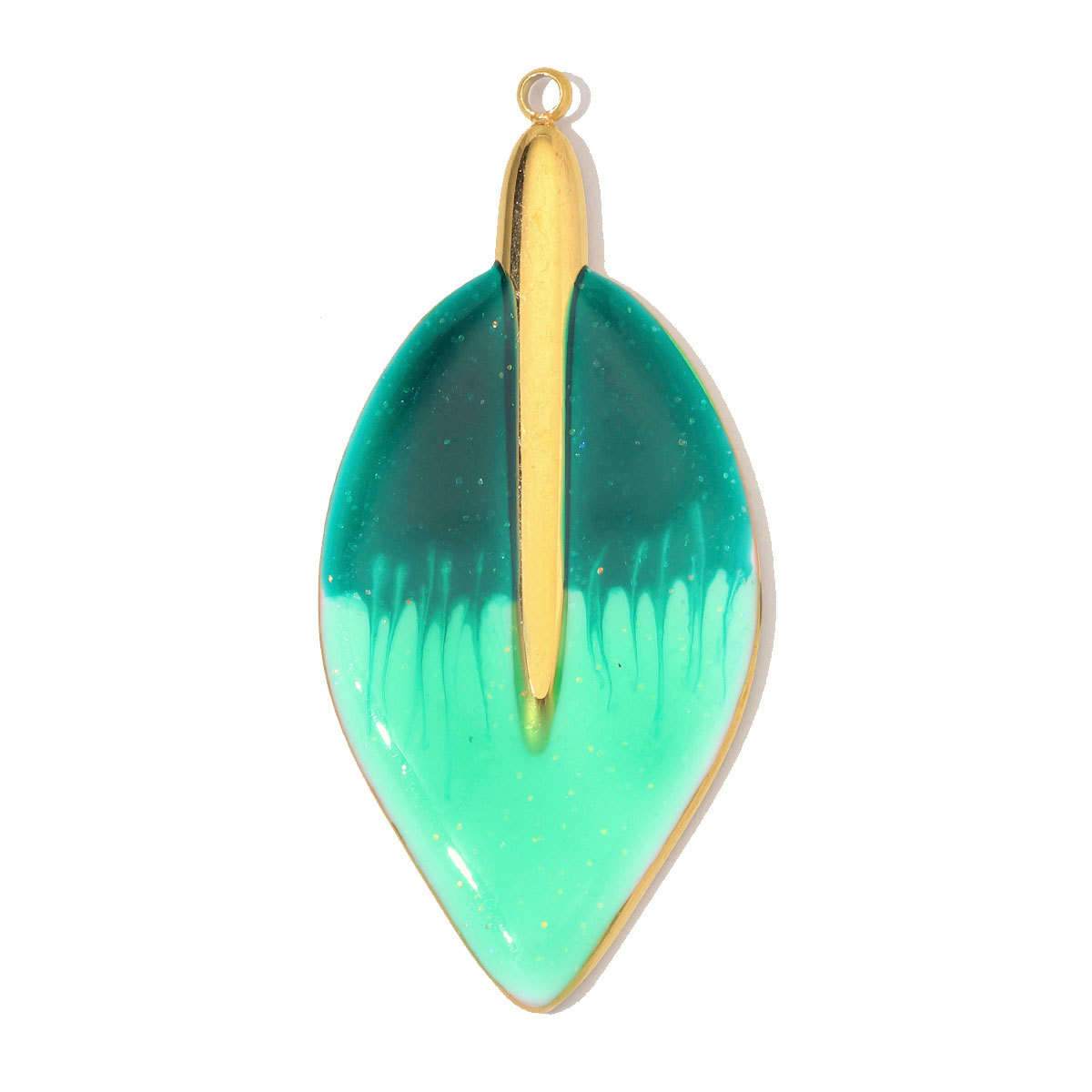 6pcs/Lot Stainless Steel Enamel Feather Leaf DIY Charms Lily of the Valley Necklace Pendants Woman Morning Glory Flower Jewelry Wholesale