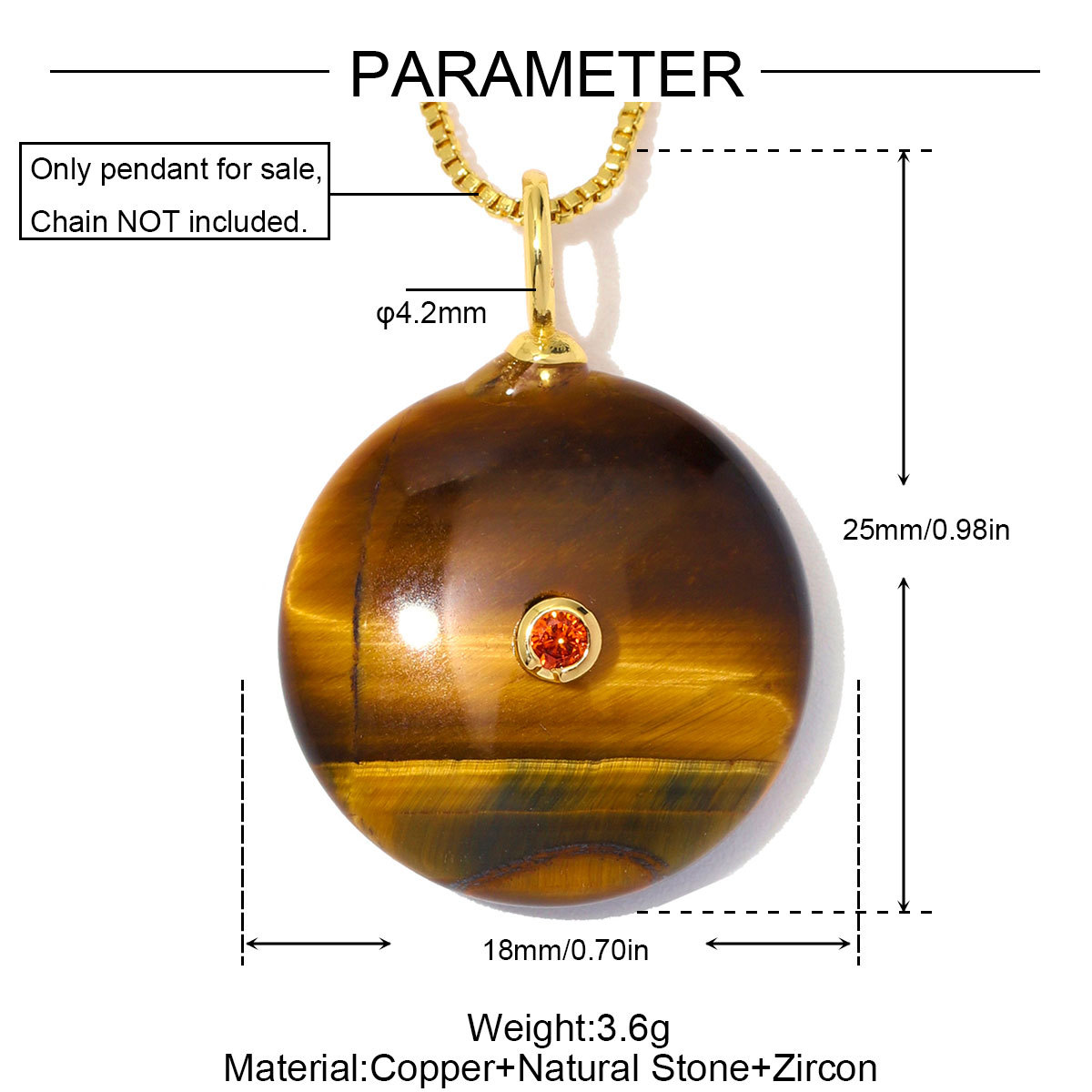6pcs/Lot Copper Natural Amazonite Tiger Eye Stone DIY Charms Zircon Flower Heart Necklace Pendants Woman Waterdrop Jewelry Wholesale