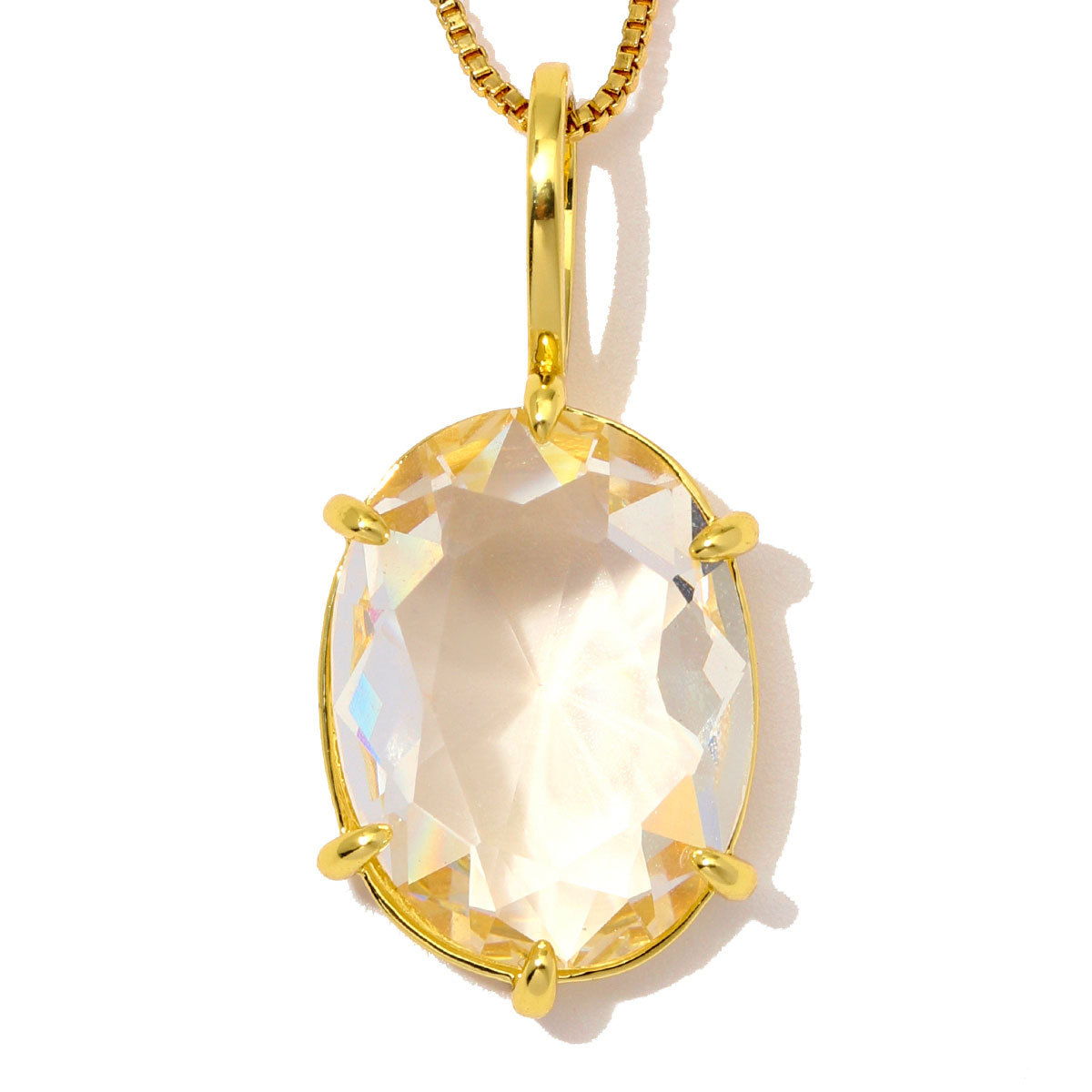 6pcs/Lot Luxury Copper Square Oval Glass Stone DIY Charms Waterdrop Necklace Pendants Woman Geometric Jewelry Wholesale
