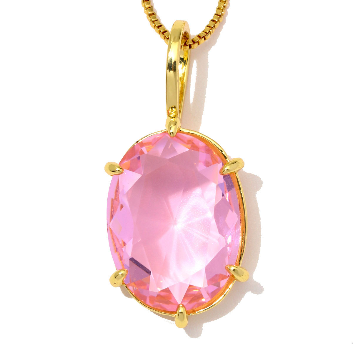 6pcs/Lot Luxury Copper Square Oval Glass Stone DIY Charms Waterdrop Necklace Pendants Woman Geometric Jewelry Wholesale