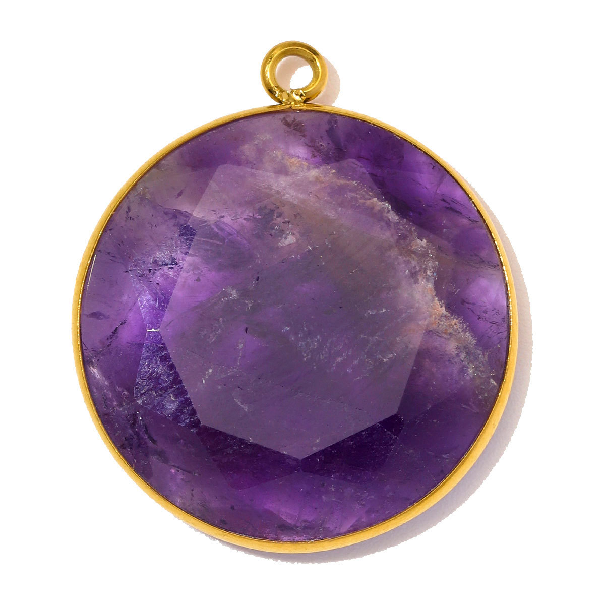 6pcs/Lot Stainless Steel Round Red Agate DIY Earring Charms Amethyst Natural Stone Necklace Pendants Woman Waterdrop Jewelry
