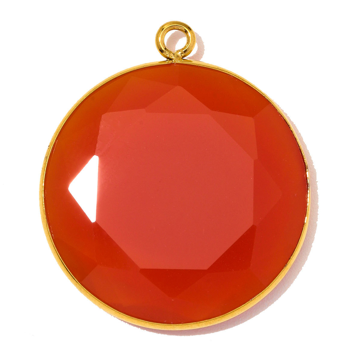 6pcs/Lot Stainless Steel Round Red Agate DIY Earring Charms Amethyst Natural Stone Necklace Pendants Woman Waterdrop Jewelry