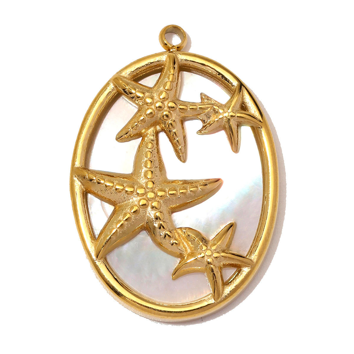 6pcs/Lot Retro Stainless Steel ABS Pearl Rose DIY Charm Dog Sun Hand Necklace Pendants Woman Enamel Strawberry Jewelry Wholesale