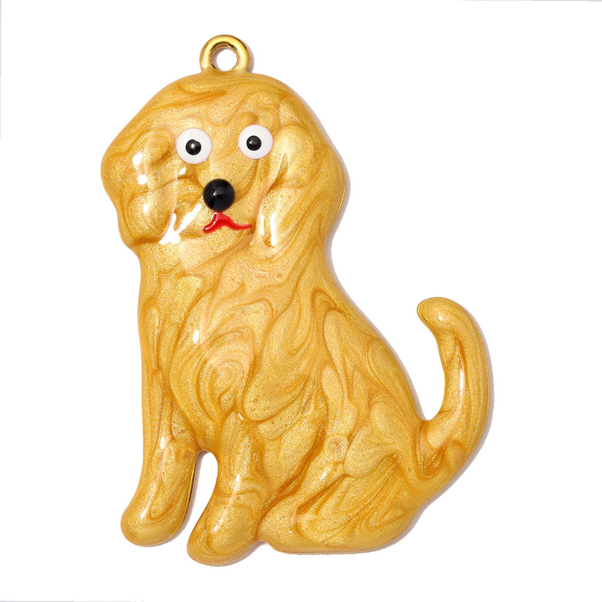 6pcs/Lot Stainless Steel Enamel Labrador Dachshund DIY Charm Bulldog Golden Retriever Necklace Pendant Woman Dog Jewelry Wholesale