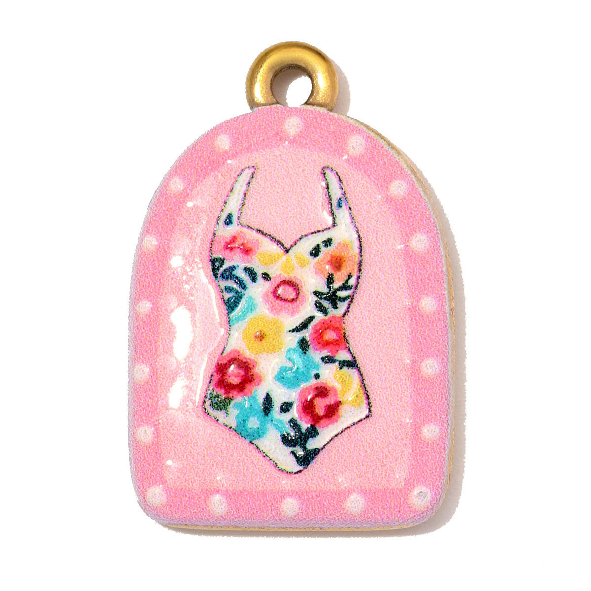 6pcs/Lot Stainless Steel Enamel Cat Swan DIY Earring Charms Sun Swimwear Necklace Pendants Woman Sail Boat Cup Jewelry Wholesale