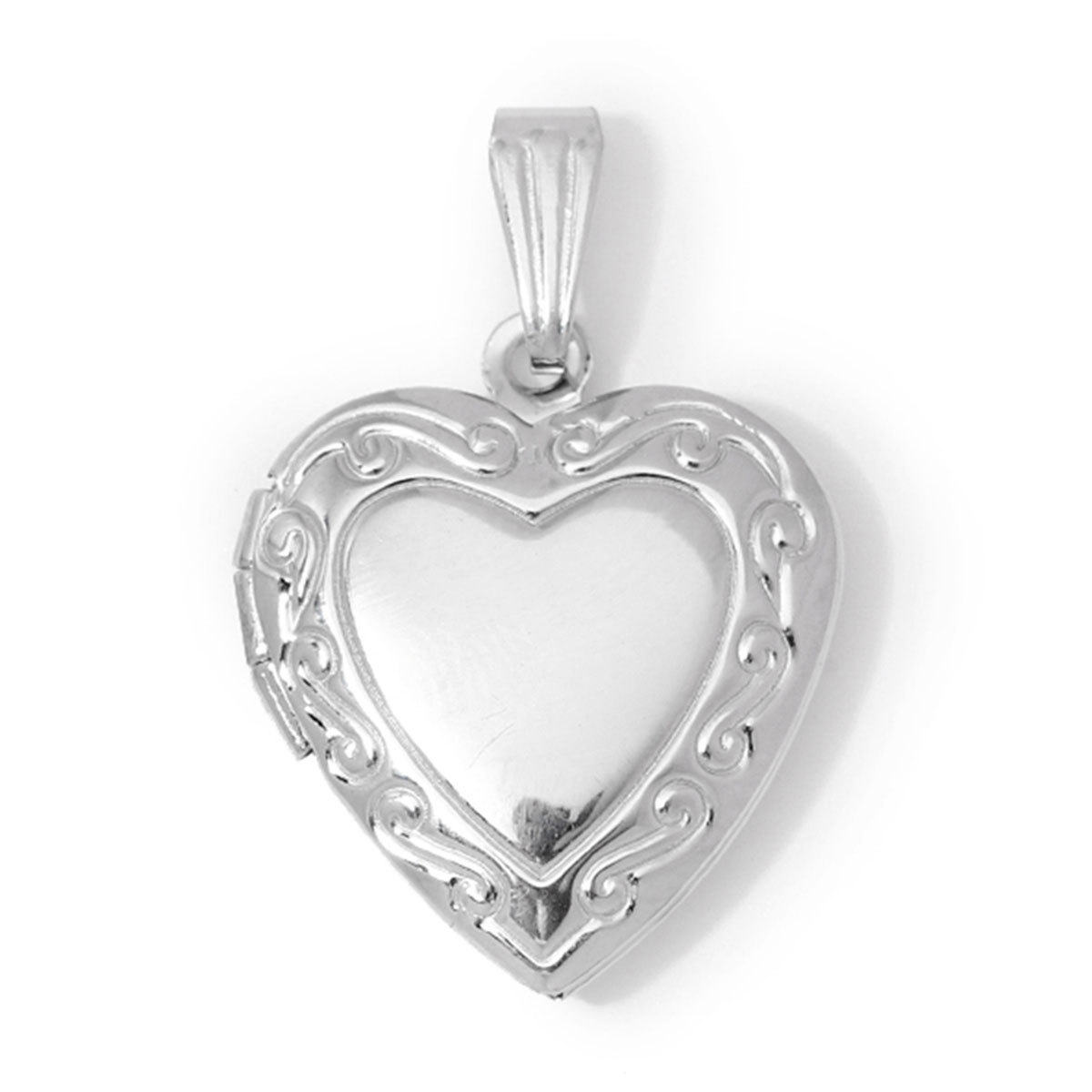 6pcs/Lot Wholesale Stainless Steel Round Oval Locket Picture Charm Rhinestone Love Heart Necklace Pendant Woman Special Gift Jewelry